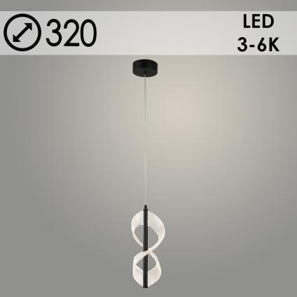 Подвес 3157/1 BK черный 2х8W LED 3000-6000К d320 h1000, 24